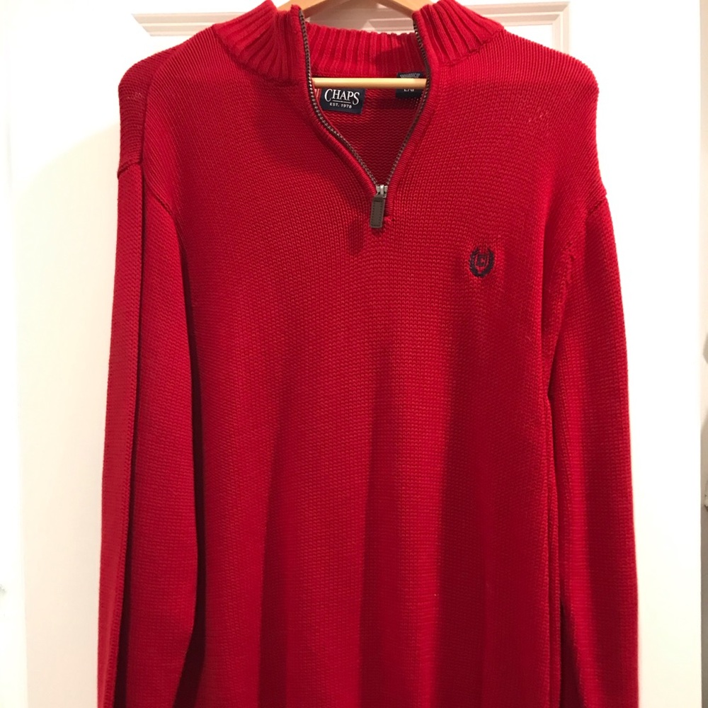 Men’s red sweater